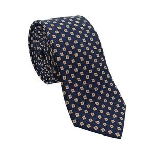 Canali Blue Diamond Pattern 100% Silk Tie